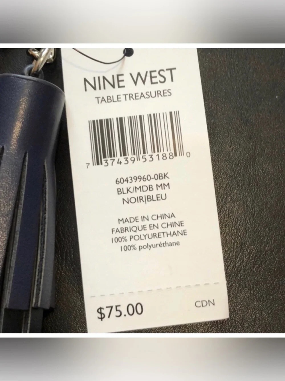Nine West Large Black Clutch, New With Tags - Picture 4 of 6